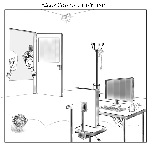 Comic - Leere Büro