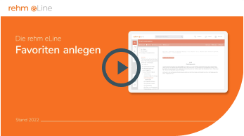 rehm eLine Favoriten anlegen