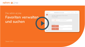 rehm eLine Favoriten verwalten