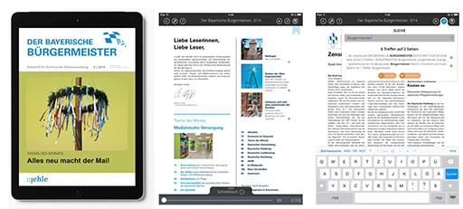 Der Bayerische Buergermeister als App fuers iPad